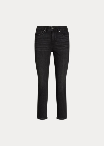 Jeans Ralph Lauren Mujer Negros Azules - Premier Straight Curvy - ZQRBA0594